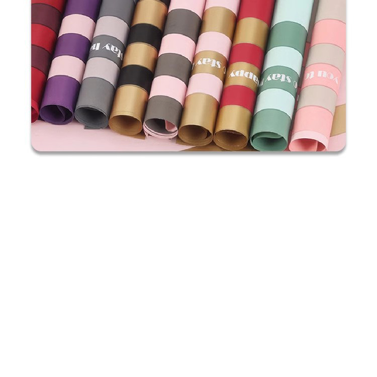 MYHC-22 57 × 57 cm (± 2 cm) Horizontálny perleťový baliaci papier s jednostranným okrajom