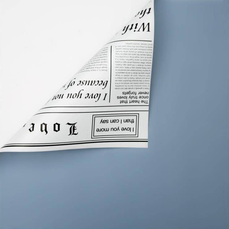 MYHC-23 jednostranný novinový štýl, obojstranný a dvojfarebný obal na kvety z hovädzej kože