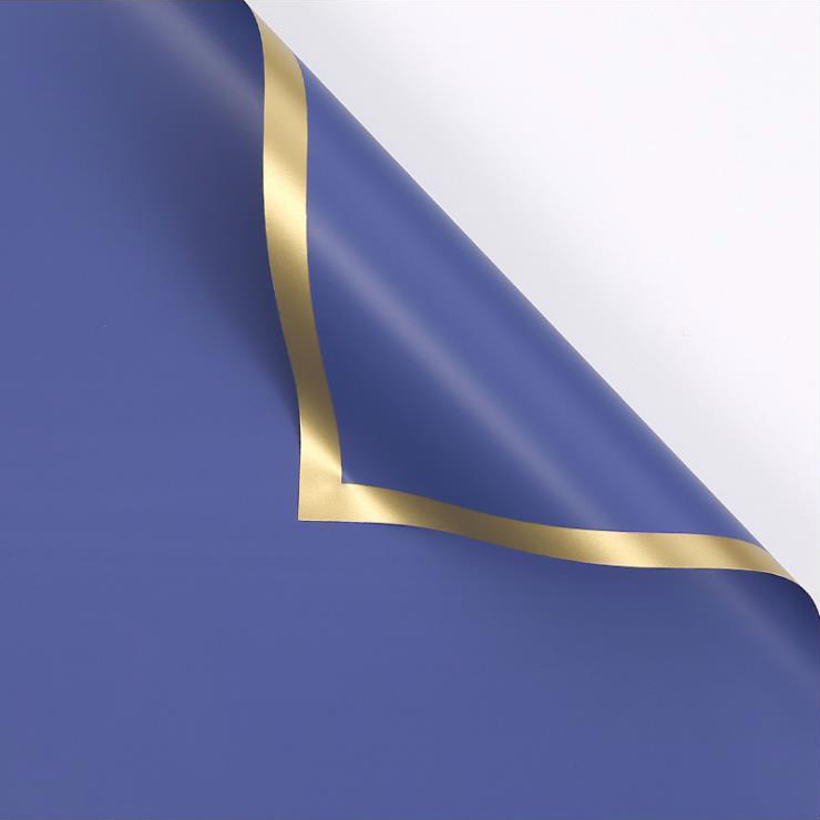 Pevný perleťový baliaci papier na kvety MYHC-27 Gold Edge