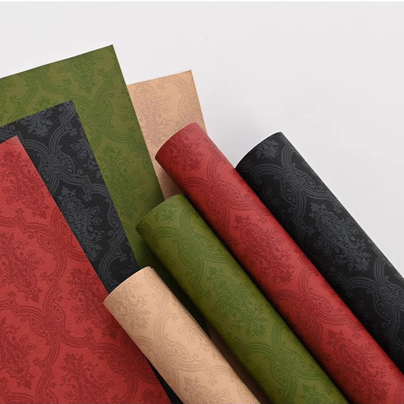 MYHC-56 Reliéfna tlač čiernobiely baliaci papier z bavlny