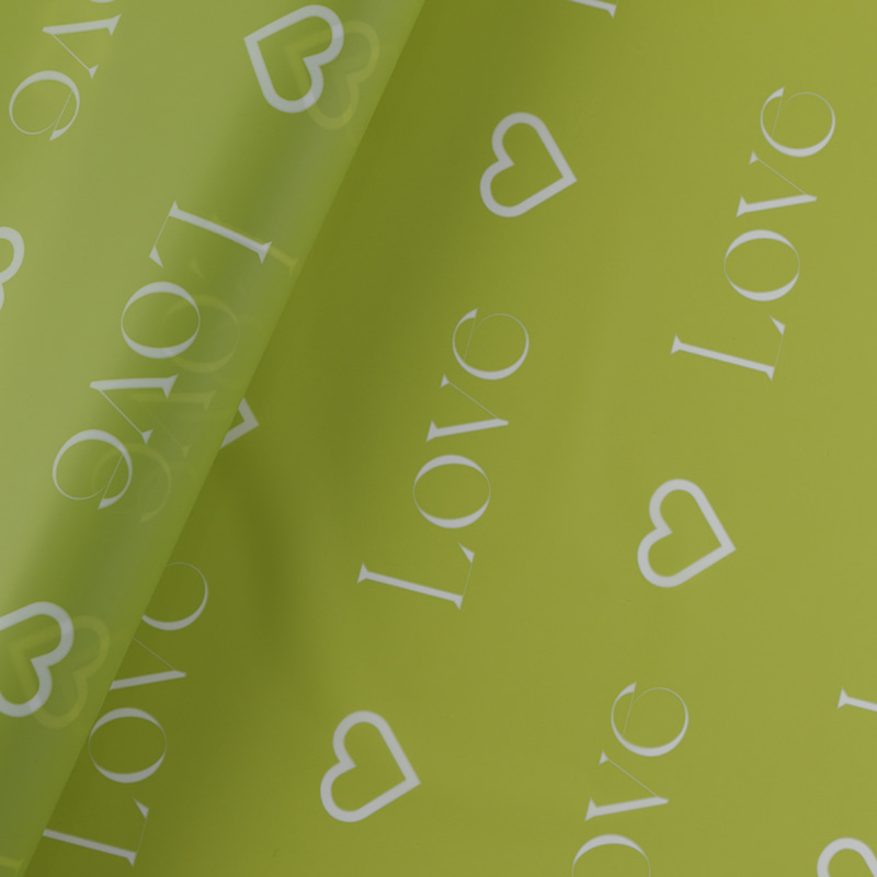 Love Letters Print Design Kvetinový baliaci papier Nossa s farebným vodotesným náterom