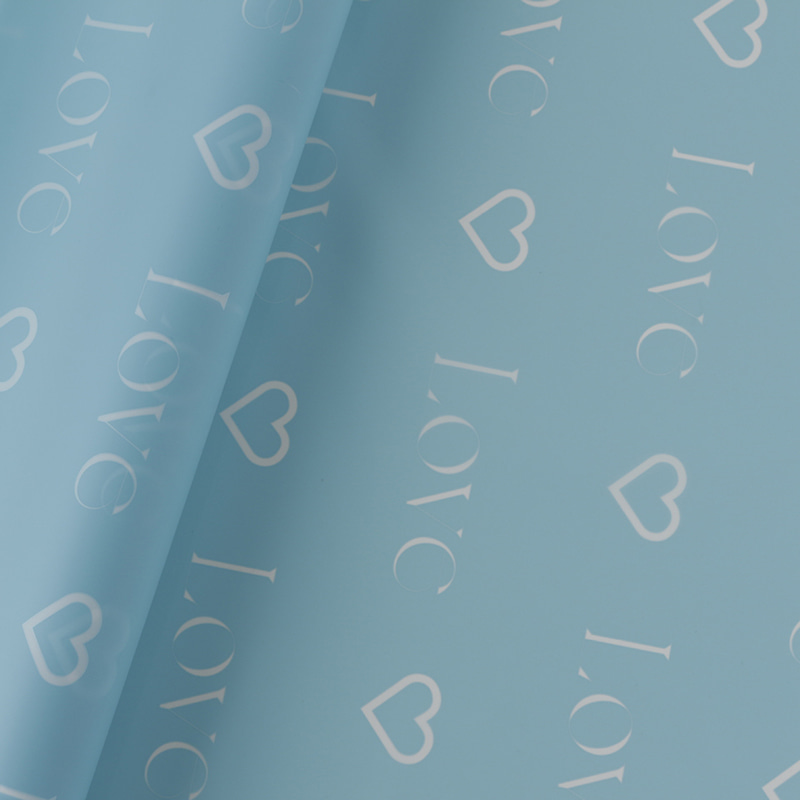 Love Letters Print Design Kvetinový baliaci papier Nossa s farebným vodotesným náterom