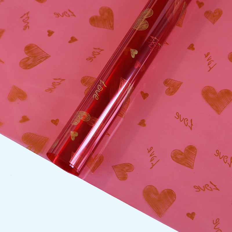 Love Print Design Kvetinový baliaci papier Vodotesný zahustený jednostranne potiahnutý