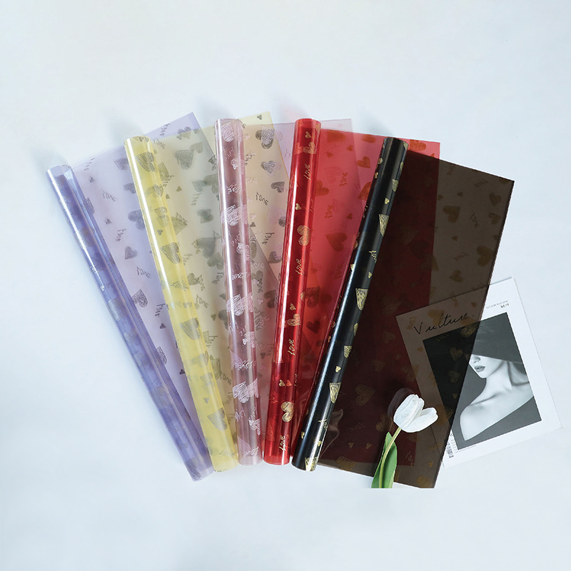 Love Print Design Kvetinový baliaci papier Vodotesný zahustený jednostranne potiahnutý