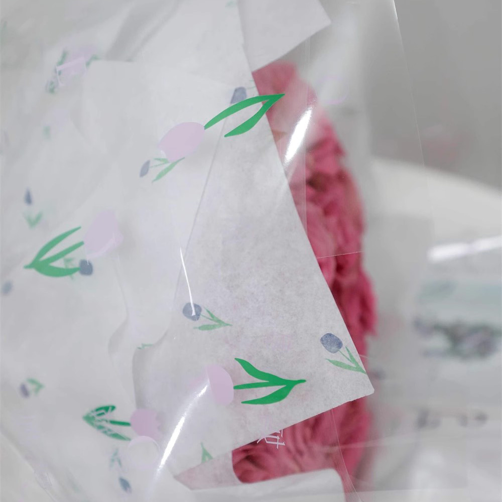 Kytica hrubý baliaci papier s umeleckými slovami