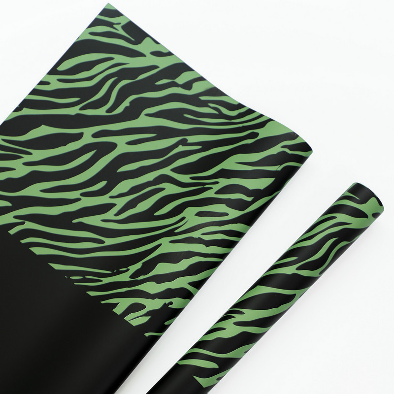 Šesťfarebný kvetinový baliaci papier s potlačou Zebra