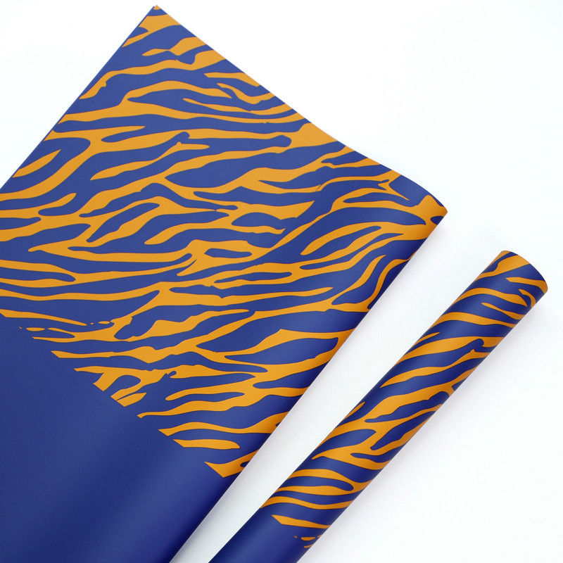 Šesťfarebný kvetinový baliaci papier s potlačou Zebra