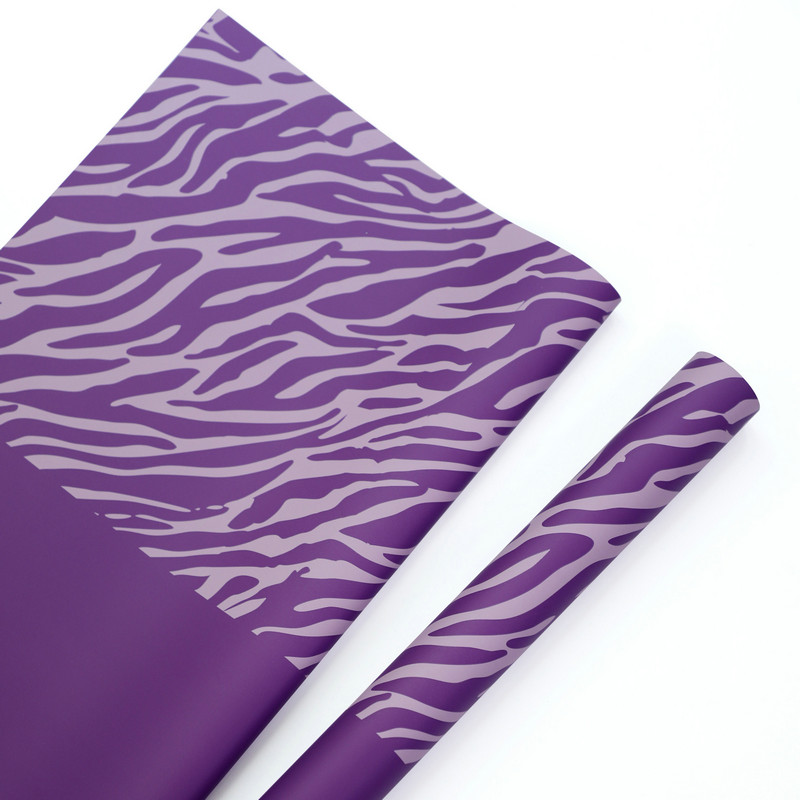 Šesťfarebný kvetinový baliaci papier s potlačou Zebra