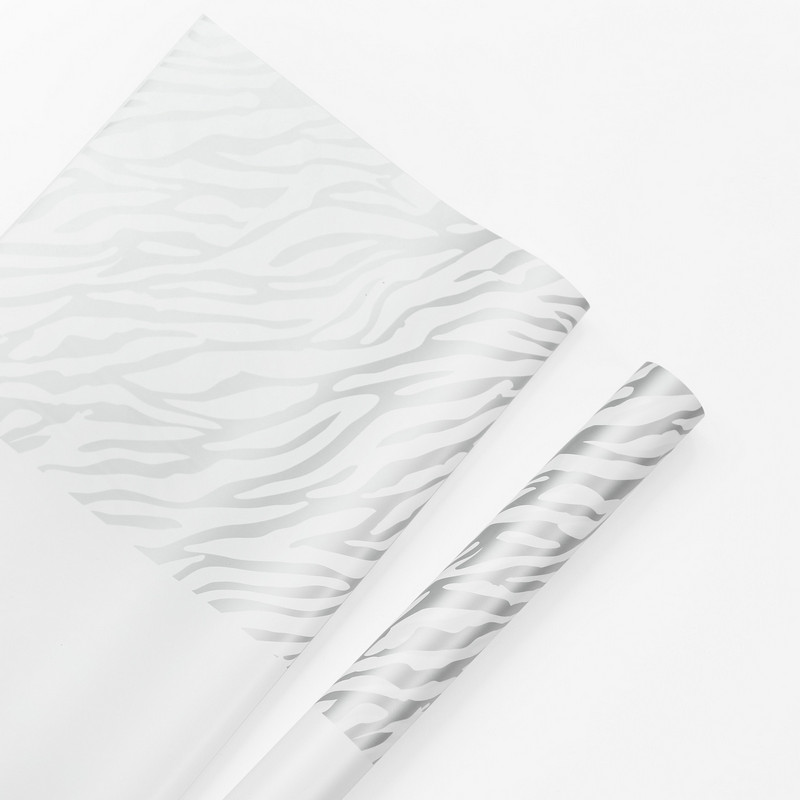 Šesťfarebný kvetinový baliaci papier s potlačou Zebra