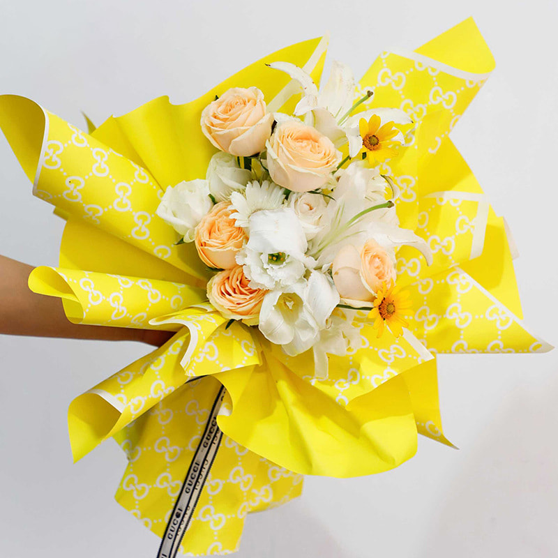 Módny baliaci papier G-Flower