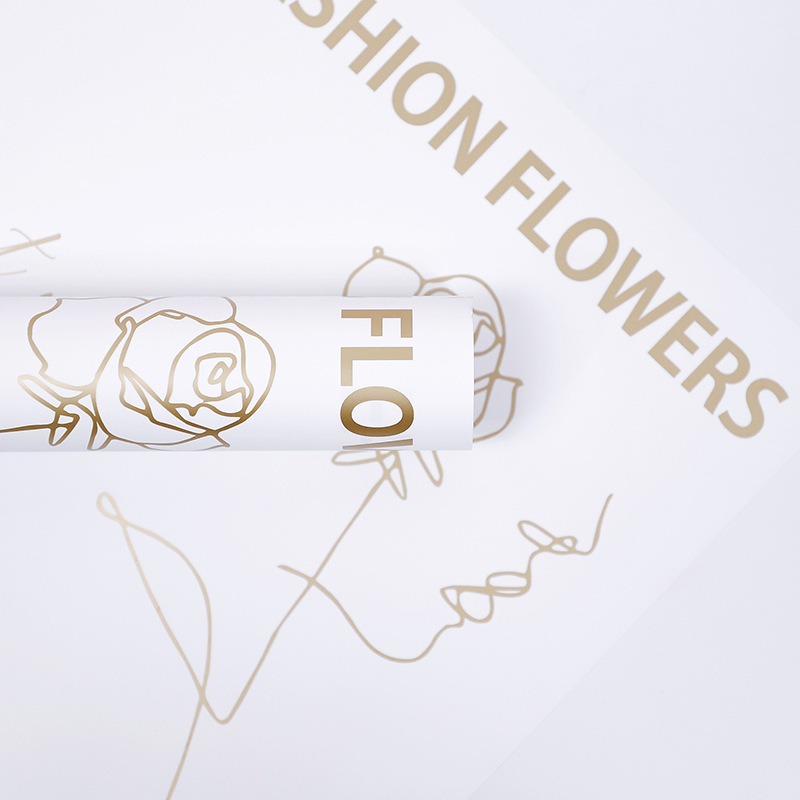 Baliaci papier Flower Love-Bouquet so vzorom ruží
