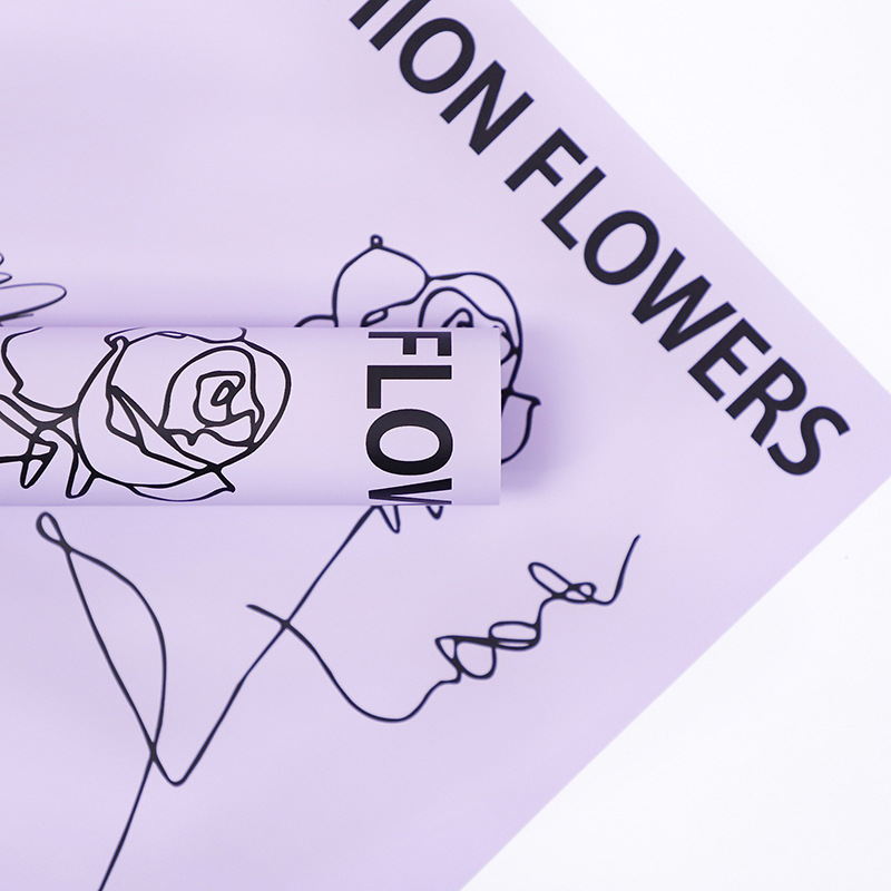 Baliaci papier Flower Love-Bouquet so vzorom ruží